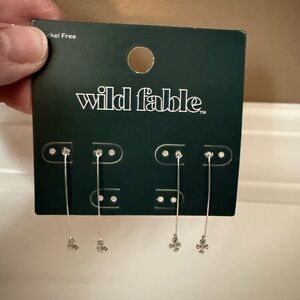 Wild Fable Nickle Free Dangle Pierced Earrings NWT